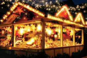christmas market hut